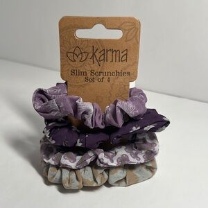 Karma Slim Scrunchies - Lilac  - 1060